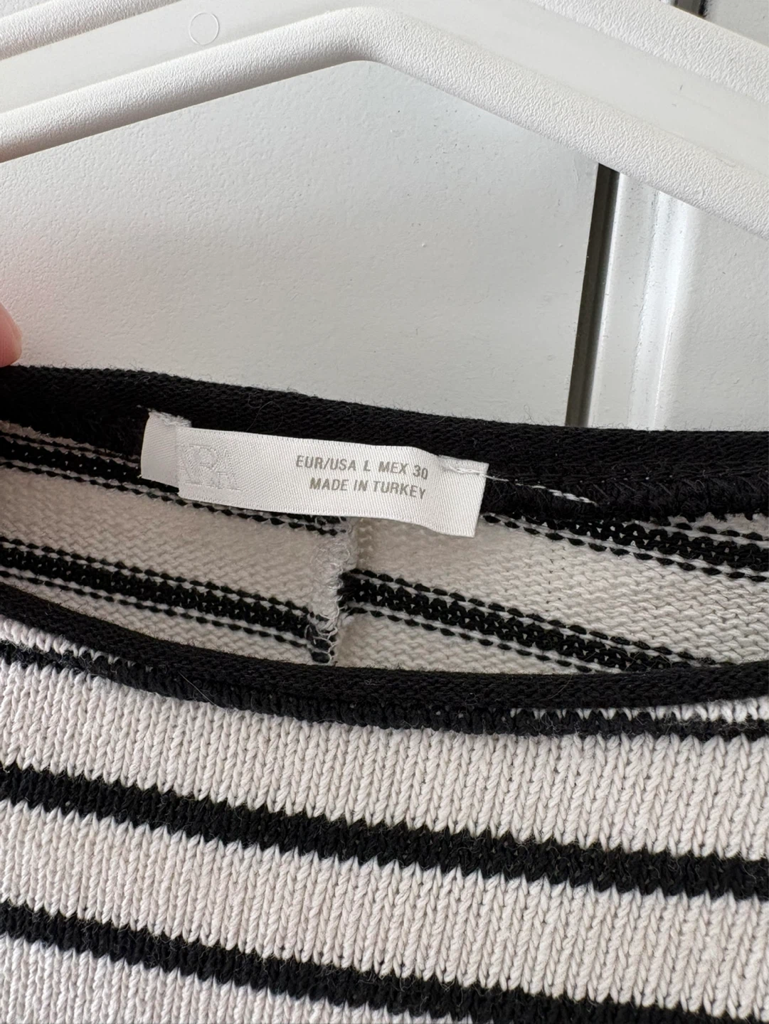 Zara Striped Long Sleeve Sweater - Size L - photo 2