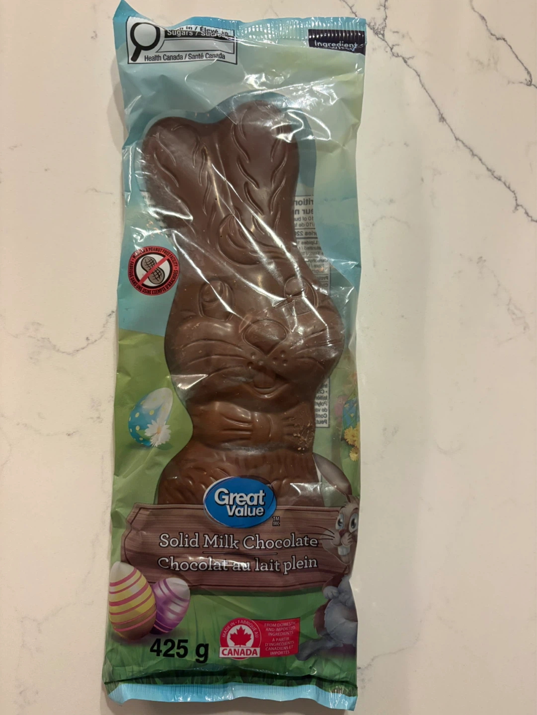 Great Value Solid Milk Chocolate Easter Bunny
