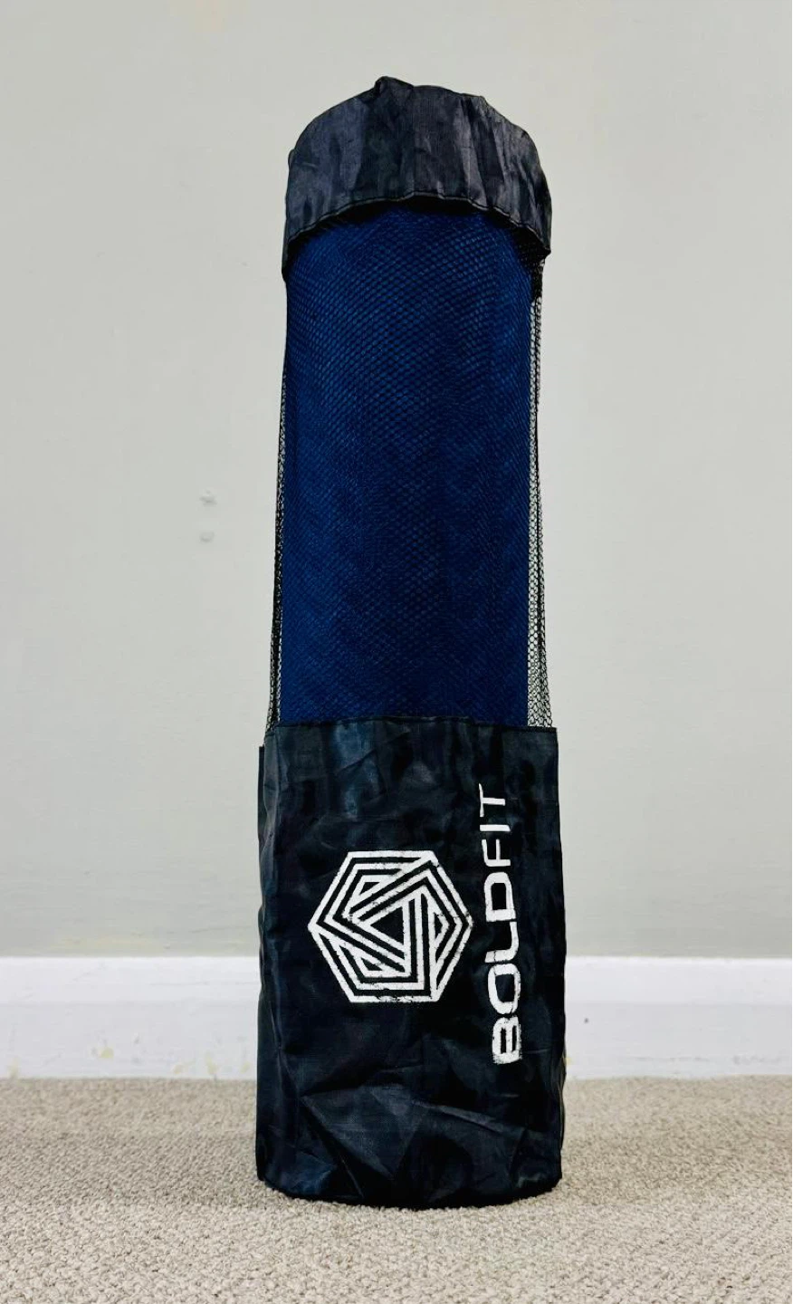 Boldfit Blue Yoga Mat with Carrying Bag