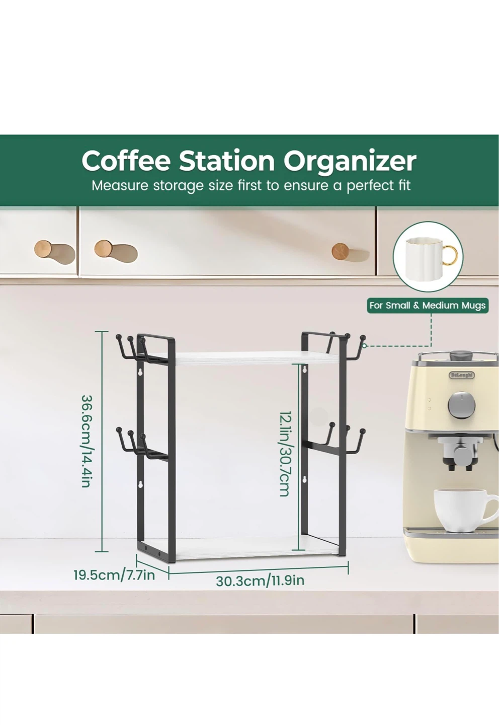 Multipurpose Coffee Bar Accessories Organizer - photo 2