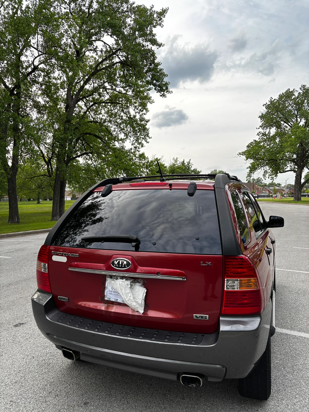 Red Kia Sportage LX 2008 - photo 3