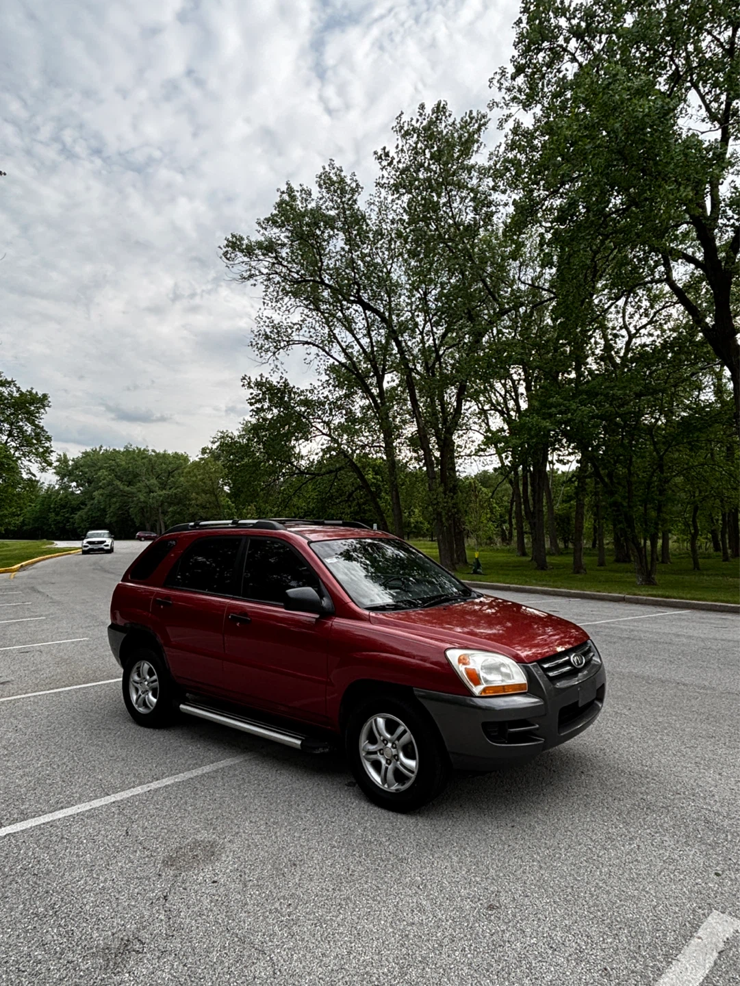Red Kia Sportage LX 2008 - photo 2