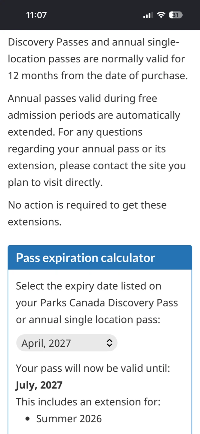 Parks Canada - Discovery Pass - photo 2