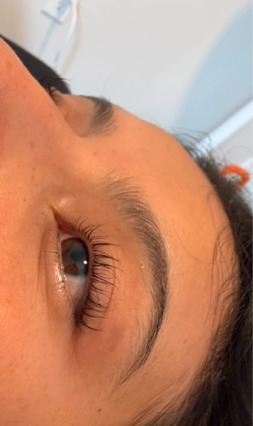 Lash lift and tint