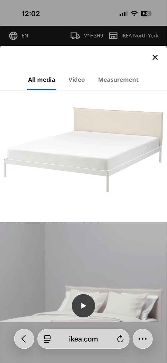 IKEA Bed Frame with Headboard - photo 2