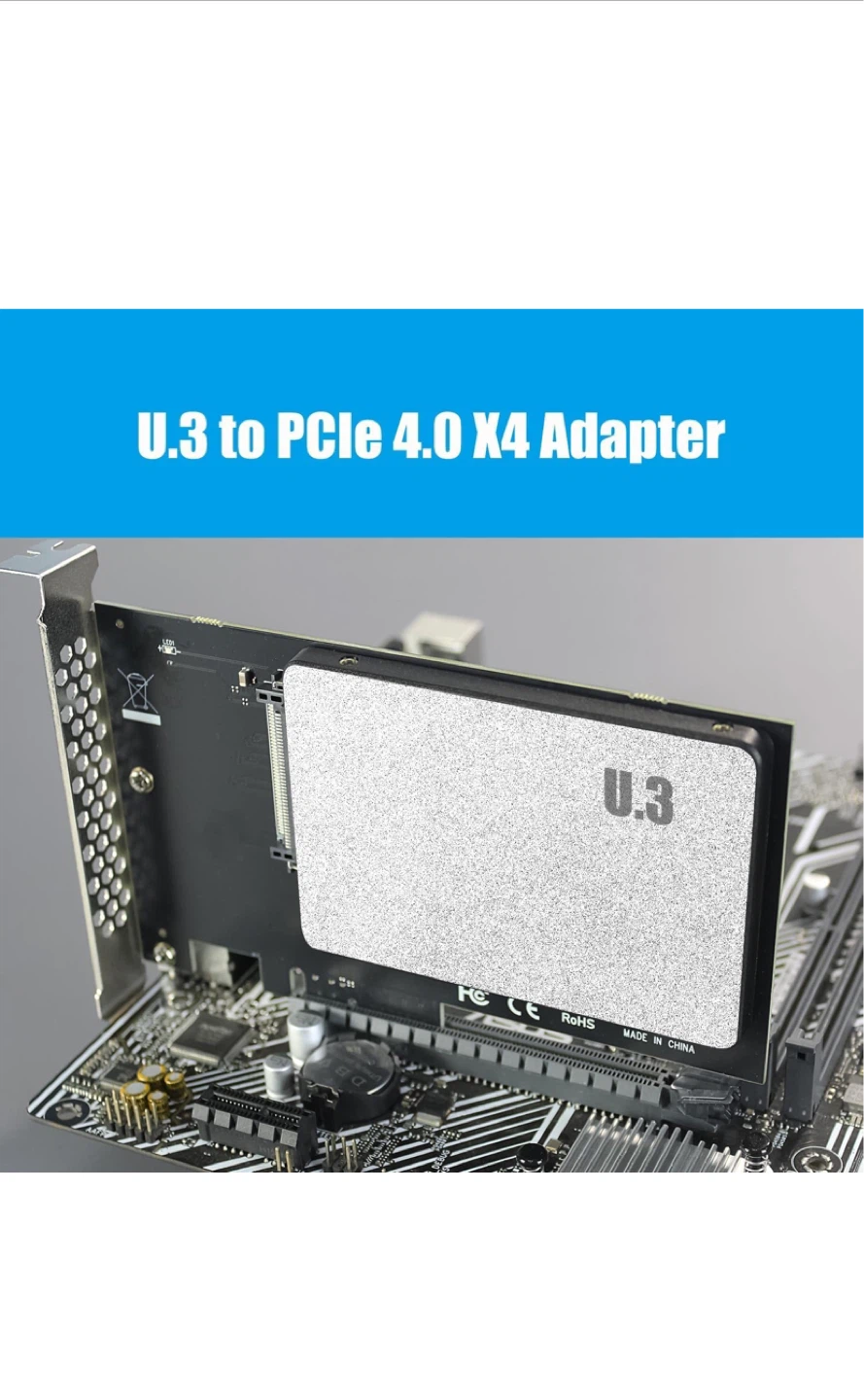 GLOTRENDS U.3 to PCIe 4.0 X4 Adapter - photo 3