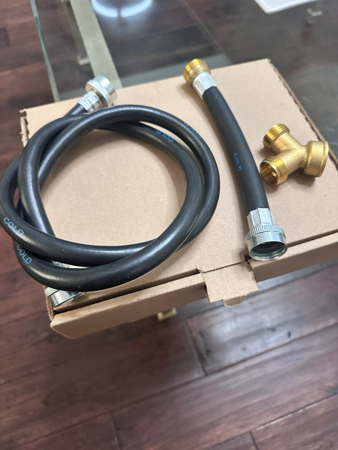 Washing Machine Hoses with Y-Adapter