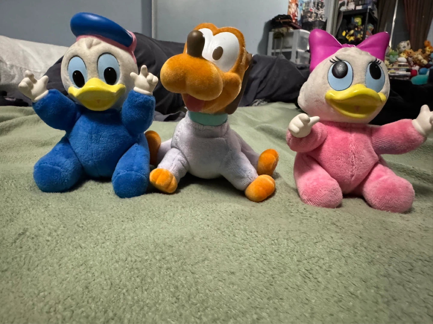 Disney Plush Toys - Donald Duck, Pluto, Daisy Duck