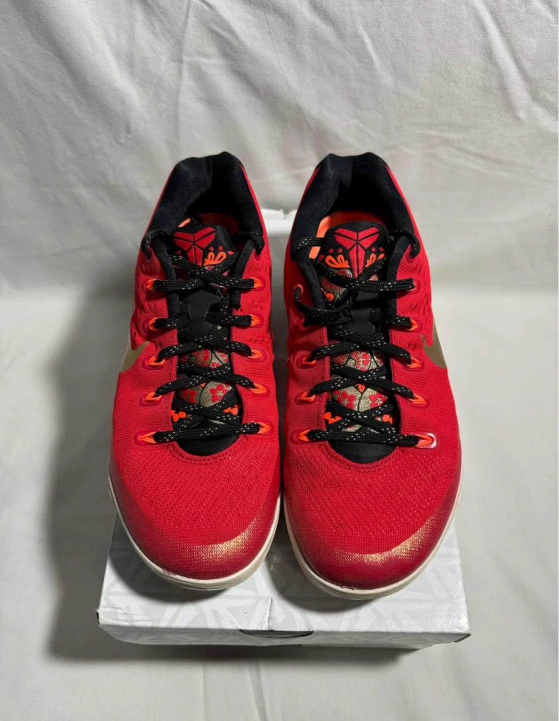 Nike Kobe IX CH Pack Red Gold Basketball Shoes Size 8 - photo 3