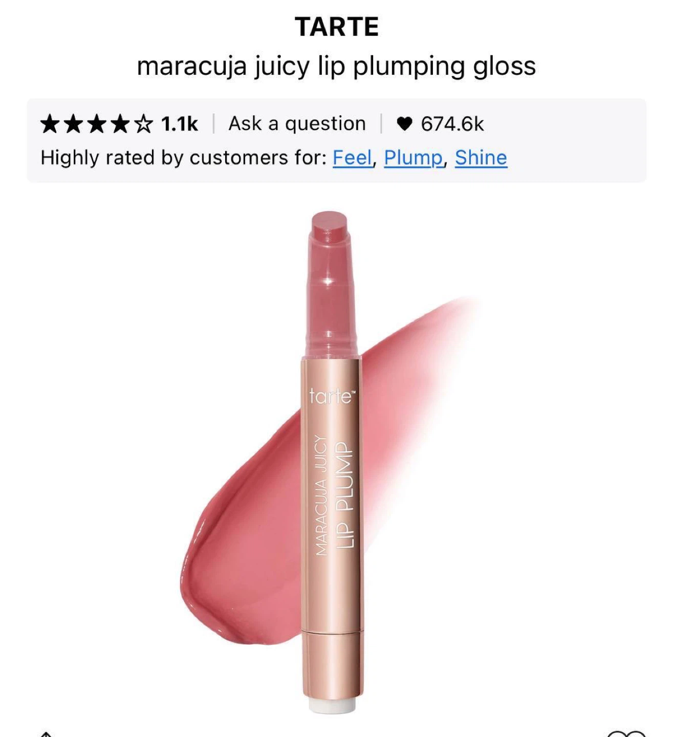 Tarte Maracuja Juicy Lip Plumping Gloss - Tulip - photo 2