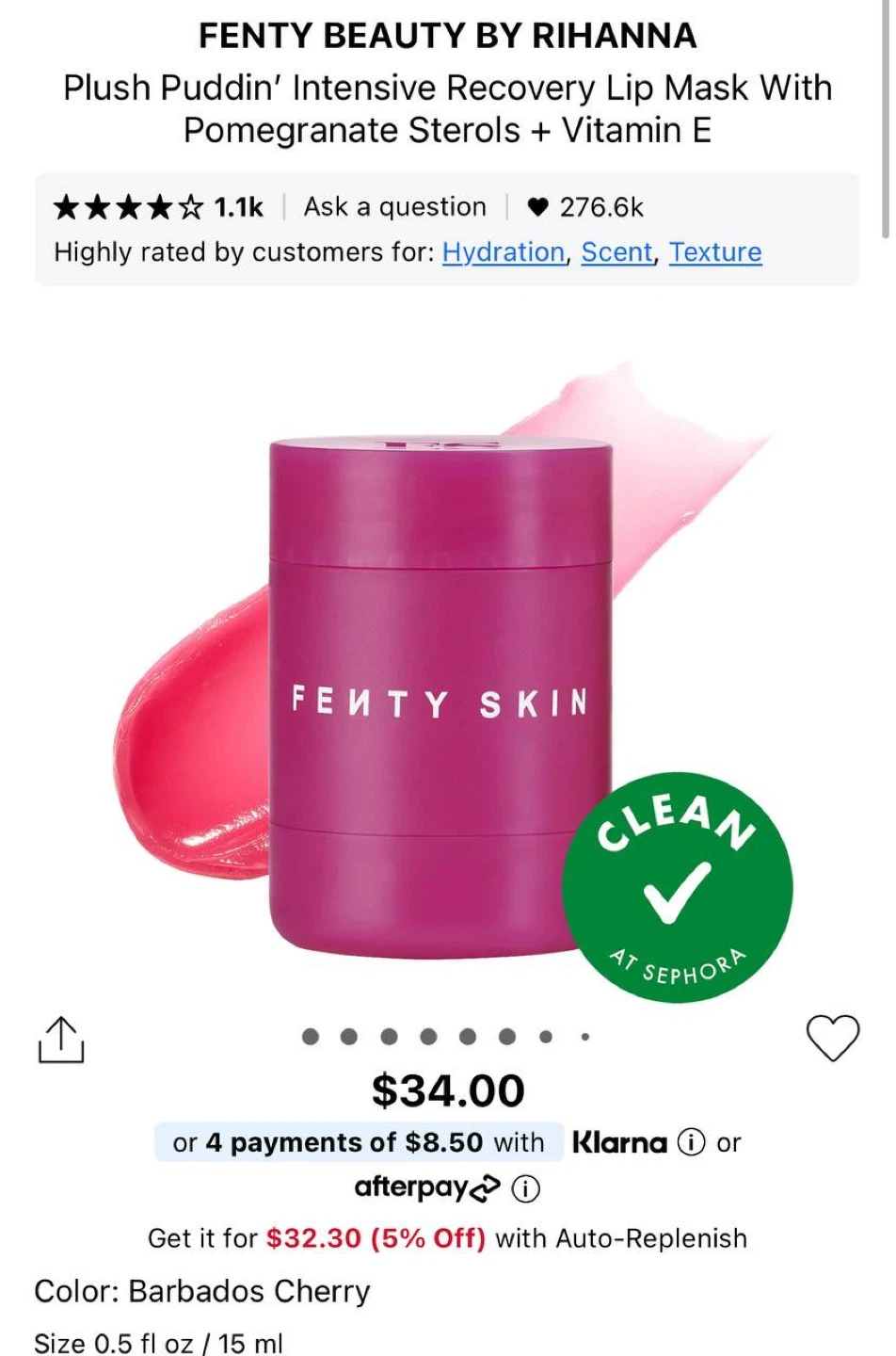 Fenty Plush Puddin’ Lip Mask - photo 2