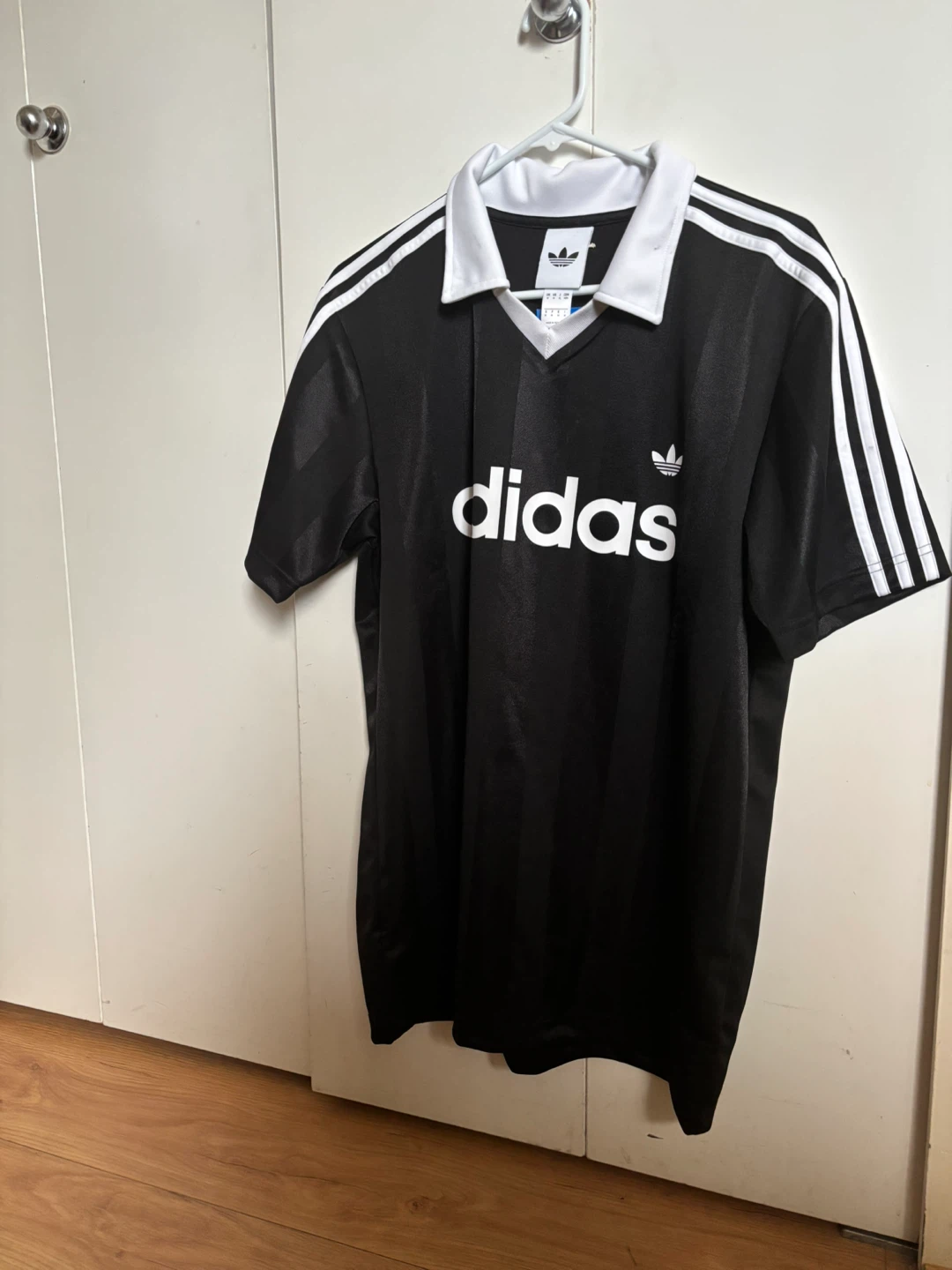 Adidas Short Sleeve Soccer Jersey - Black, Size M - photo 3