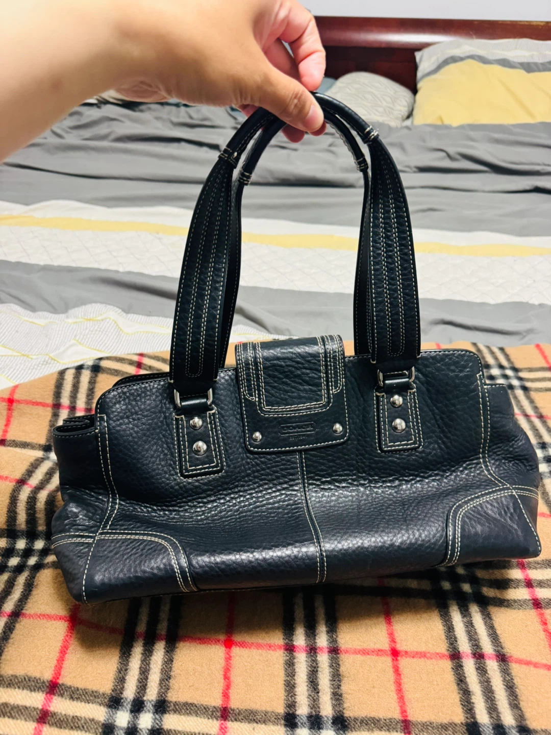 Coach Black Leather Handbag - photo 3