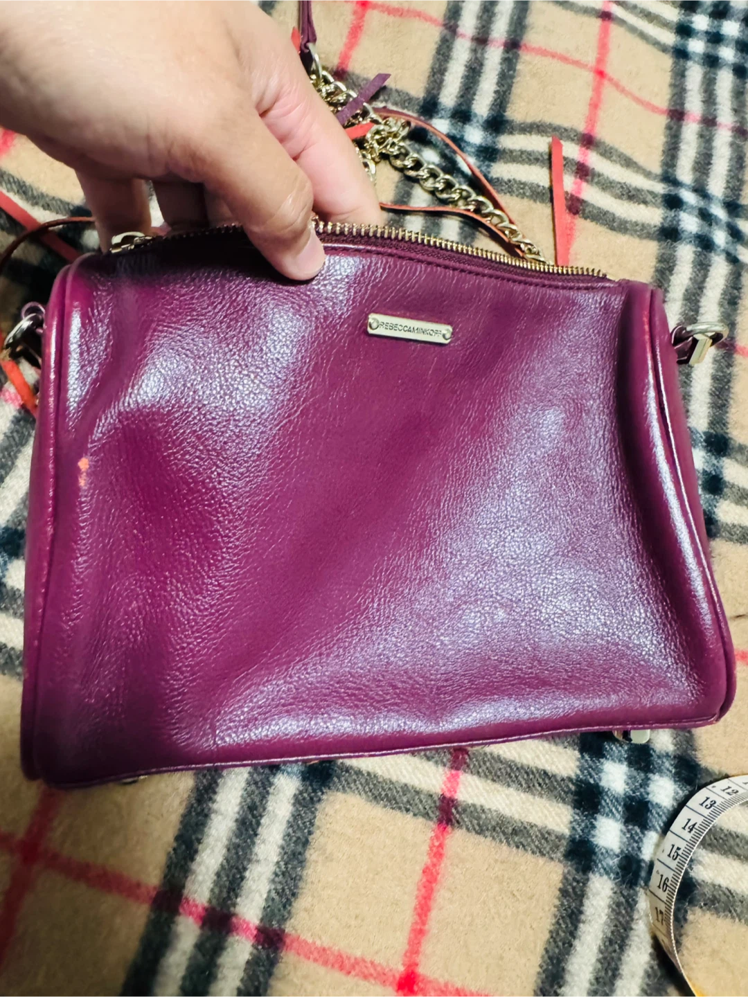 Rebecca Minkoff Purple Leather Crossbody Bag - photo 5