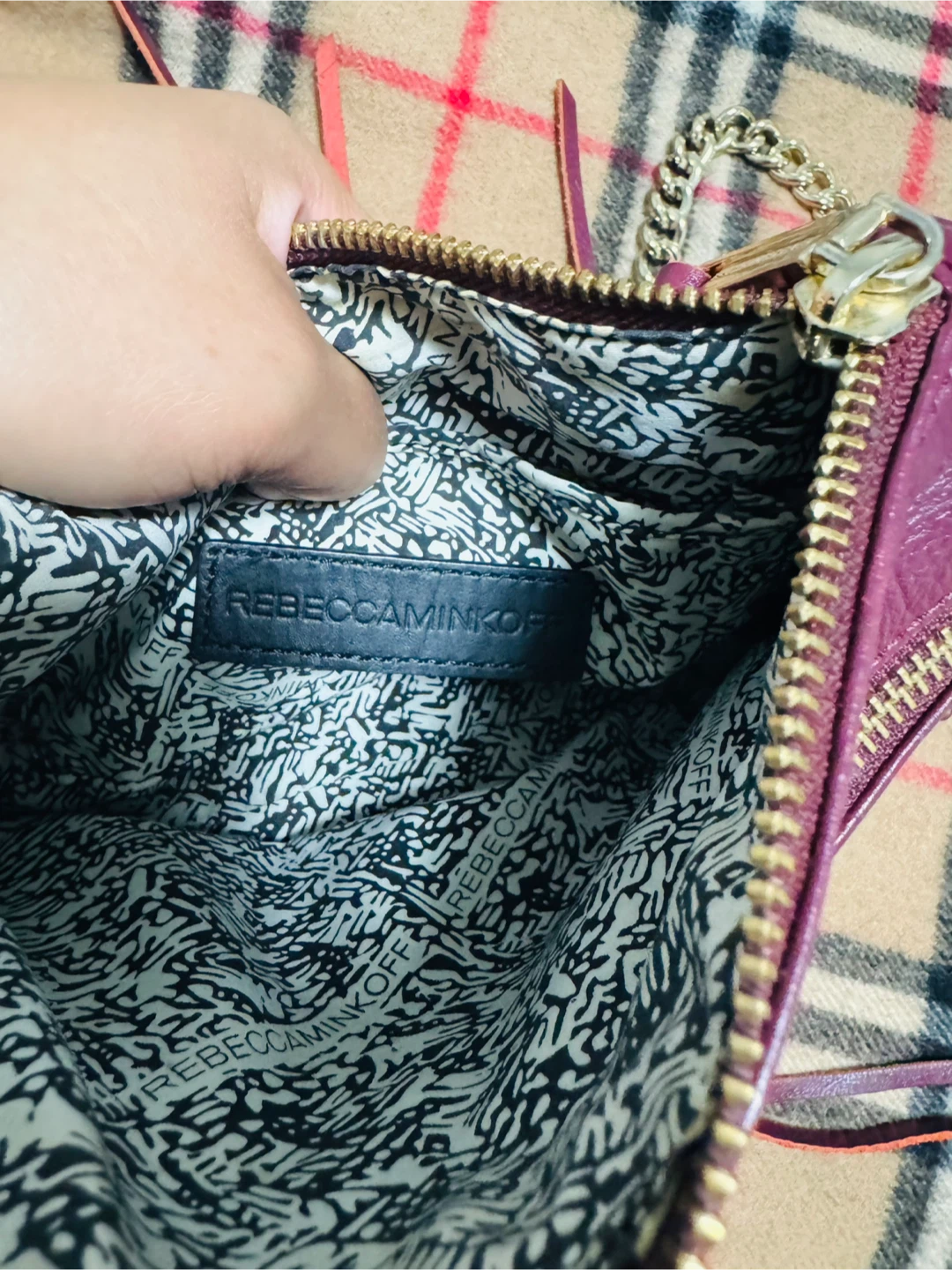 Rebecca Minkoff Purple Leather Crossbody Bag - photo 3