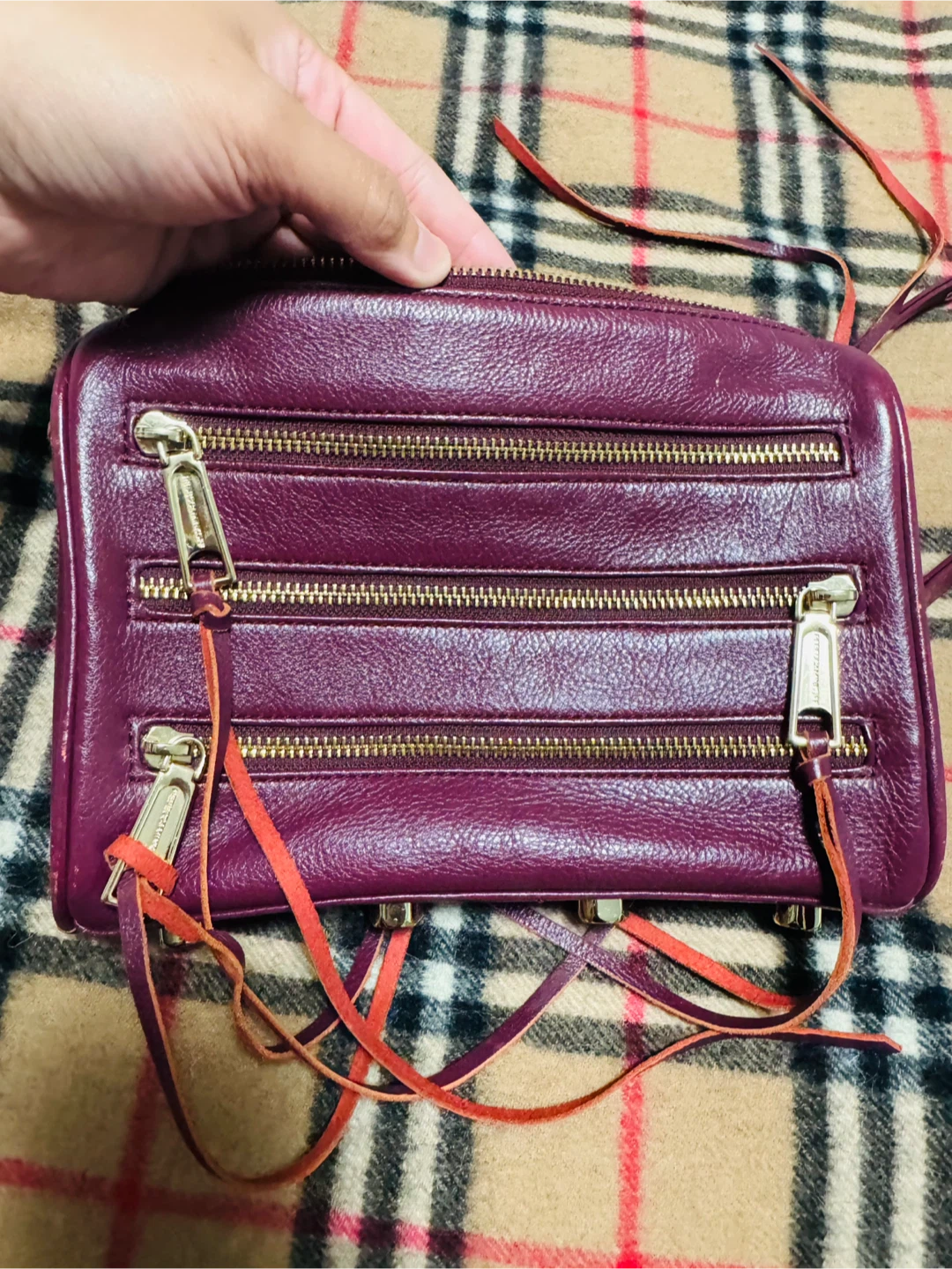 Rebecca Minkoff Purple Leather Crossbody Bag - photo 2