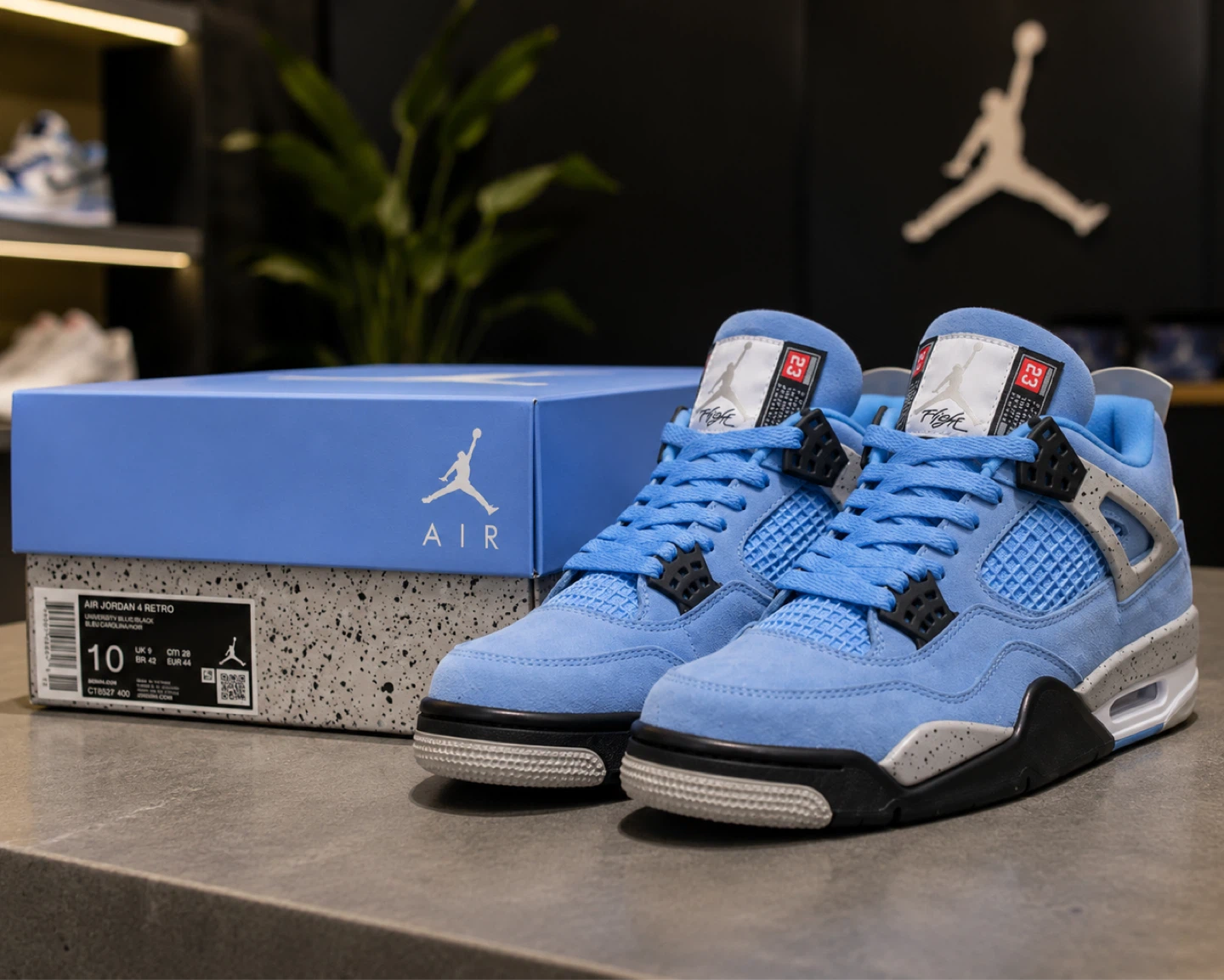 Air Jordan 4 Retro University Blue Men's Size 9,10,11 - photo 5