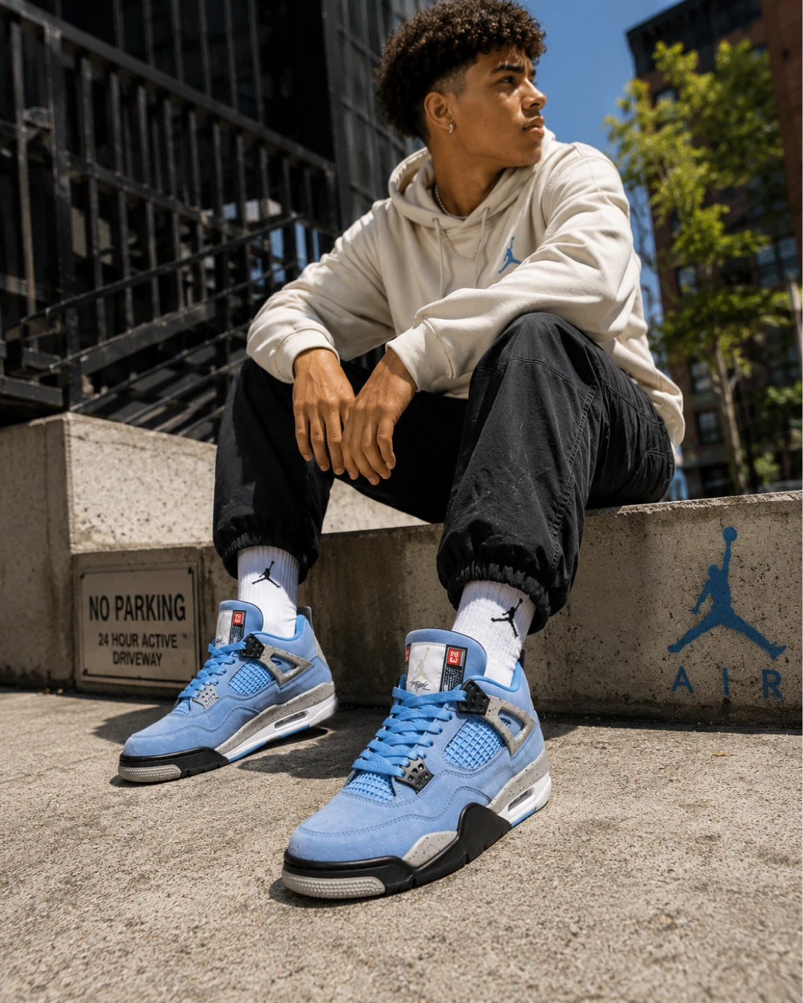 Air Jordan 4 Retro University Blue Men's Size 9,10,11 - photo 2