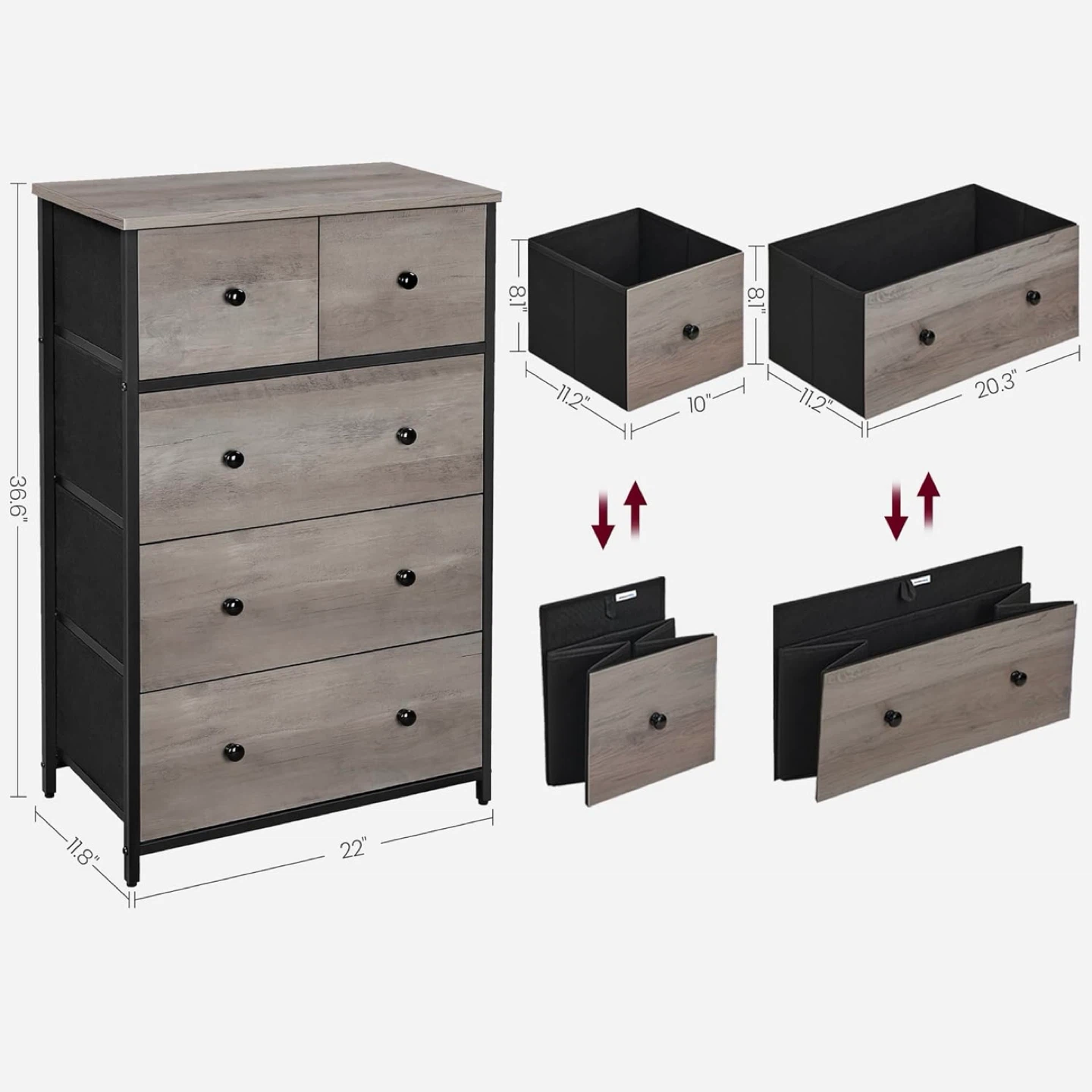 5-Drawer Dresser - photo 3