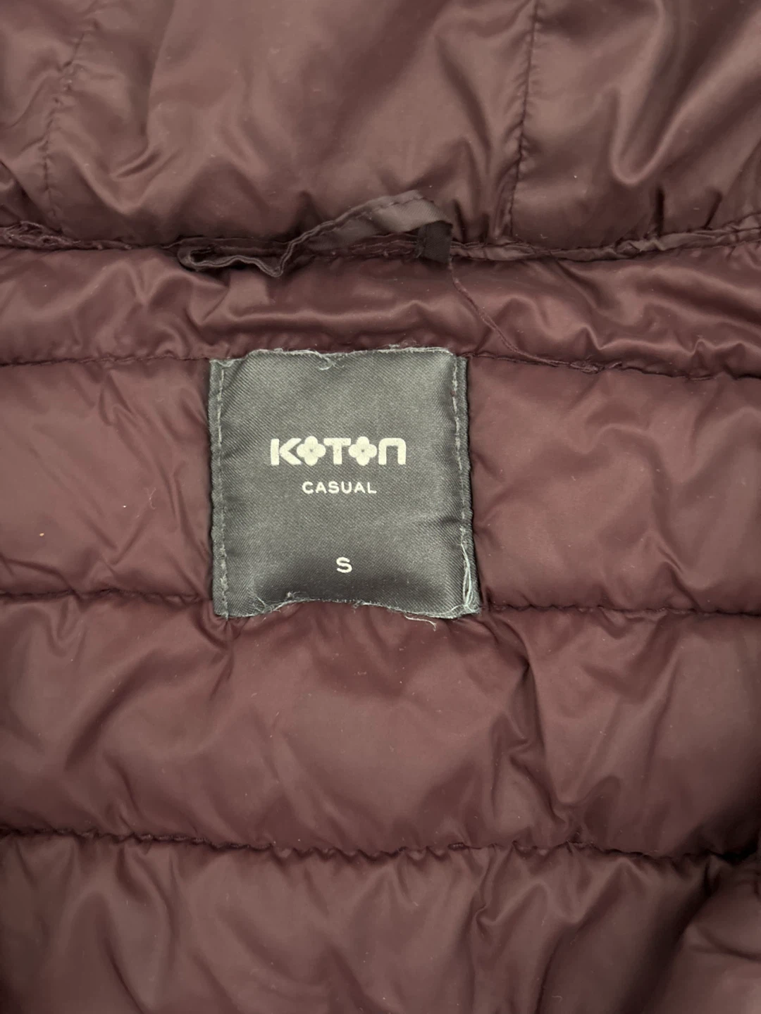 Koton Casual Puffer Jacket - Size S - Burgundy - photo 3