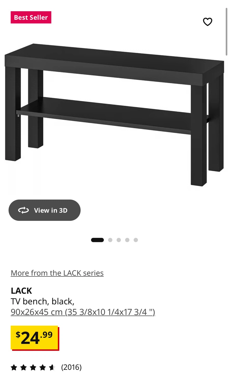 IKEA TV bench LACK - photo 2