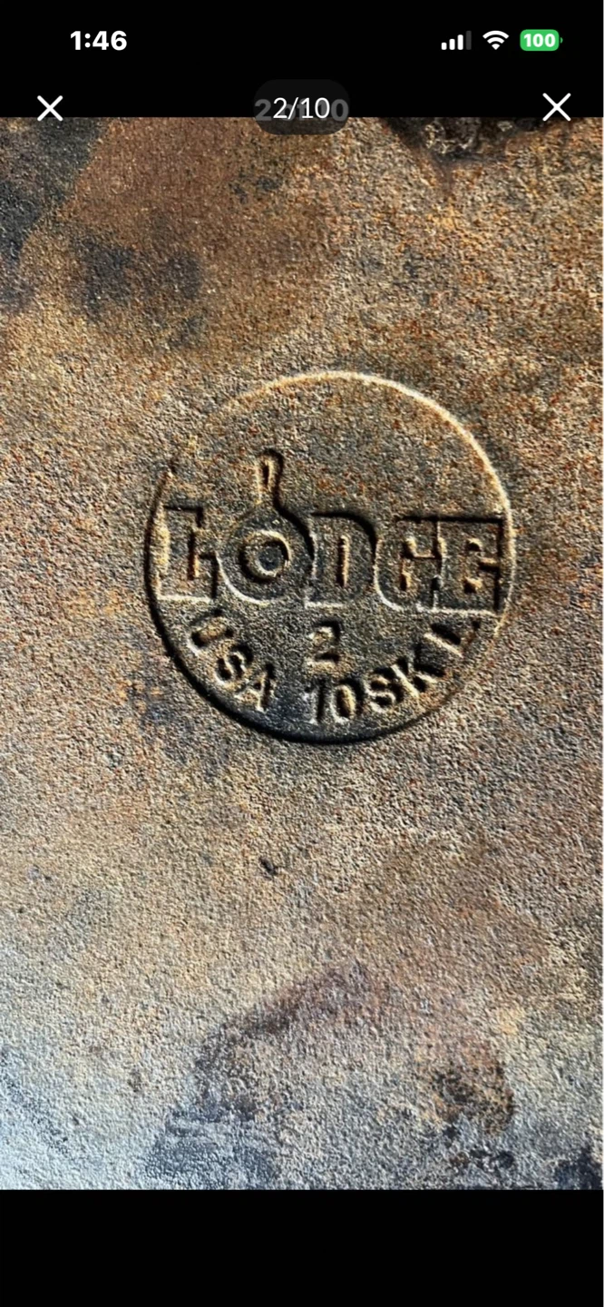 Vintage cast iron pan and skillet - photo 2
