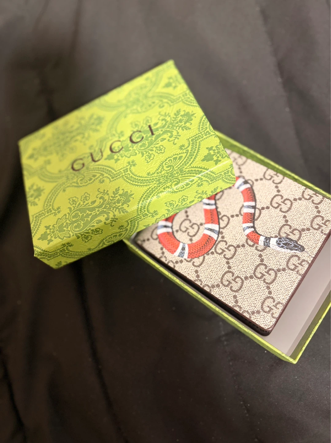 Gucci Bi-Fold Wallet with Snake Detail - photo 4