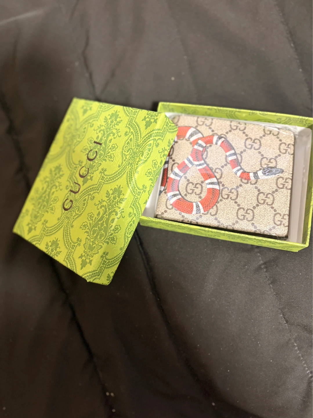 Gucci Bi-Fold Wallet with Snake Detail - photo 2