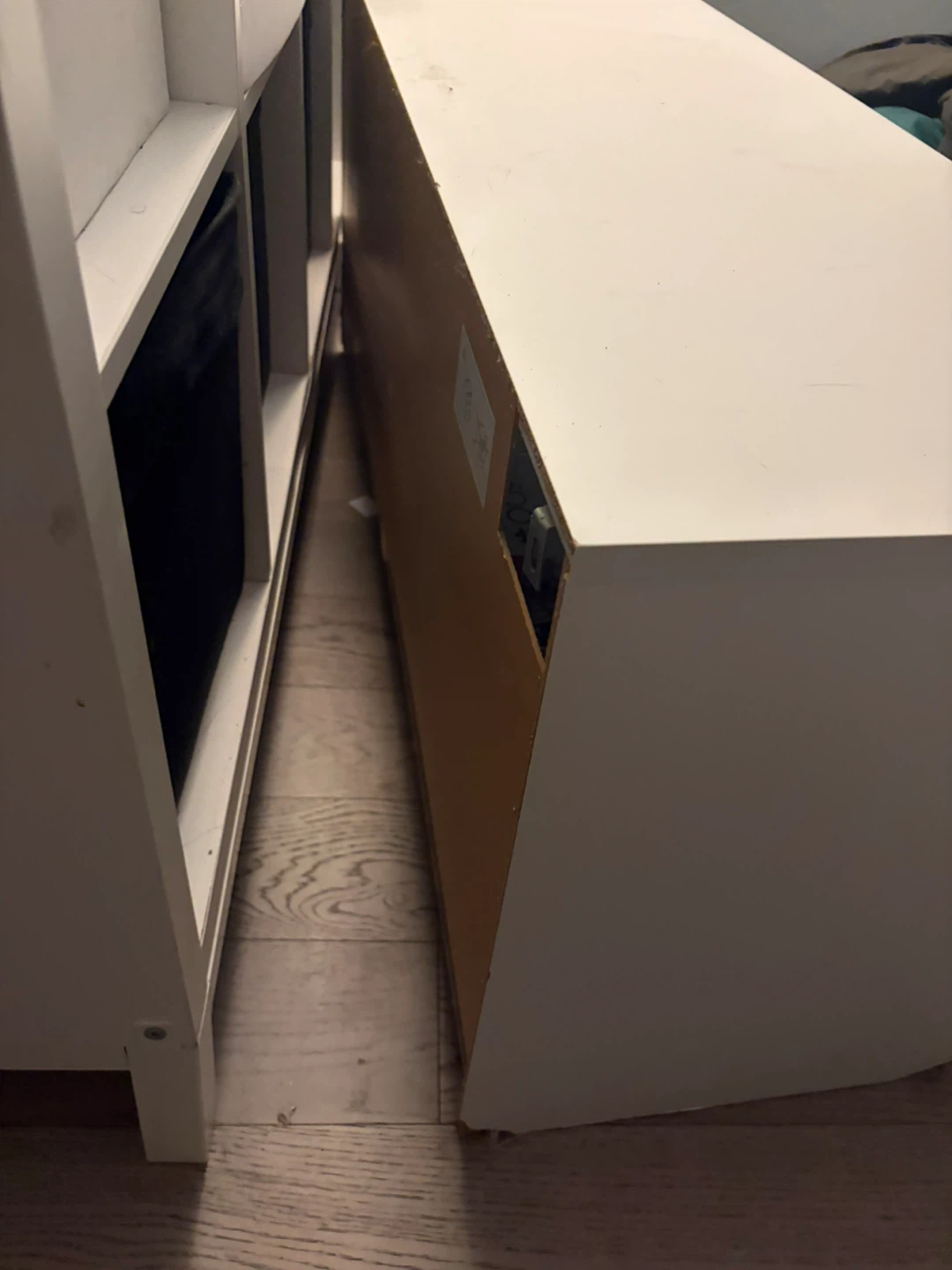 White IKEA TV Stand with 2 Drawers - photo 4