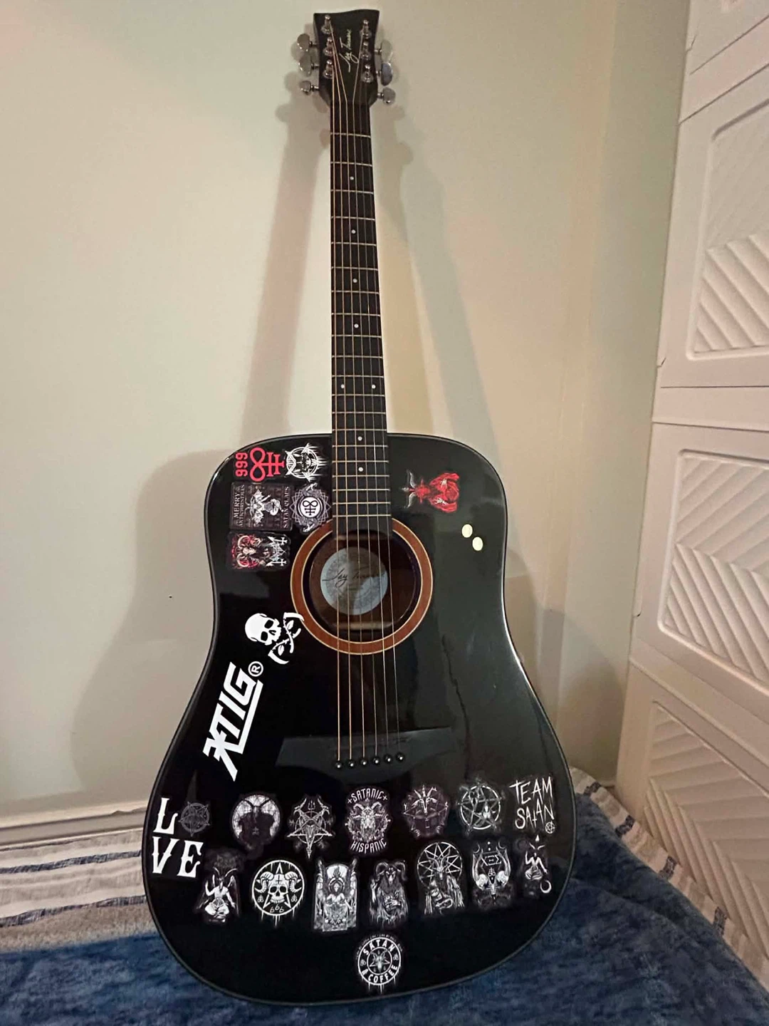Jay Turser JT524D-BK Acoustic Guitar
