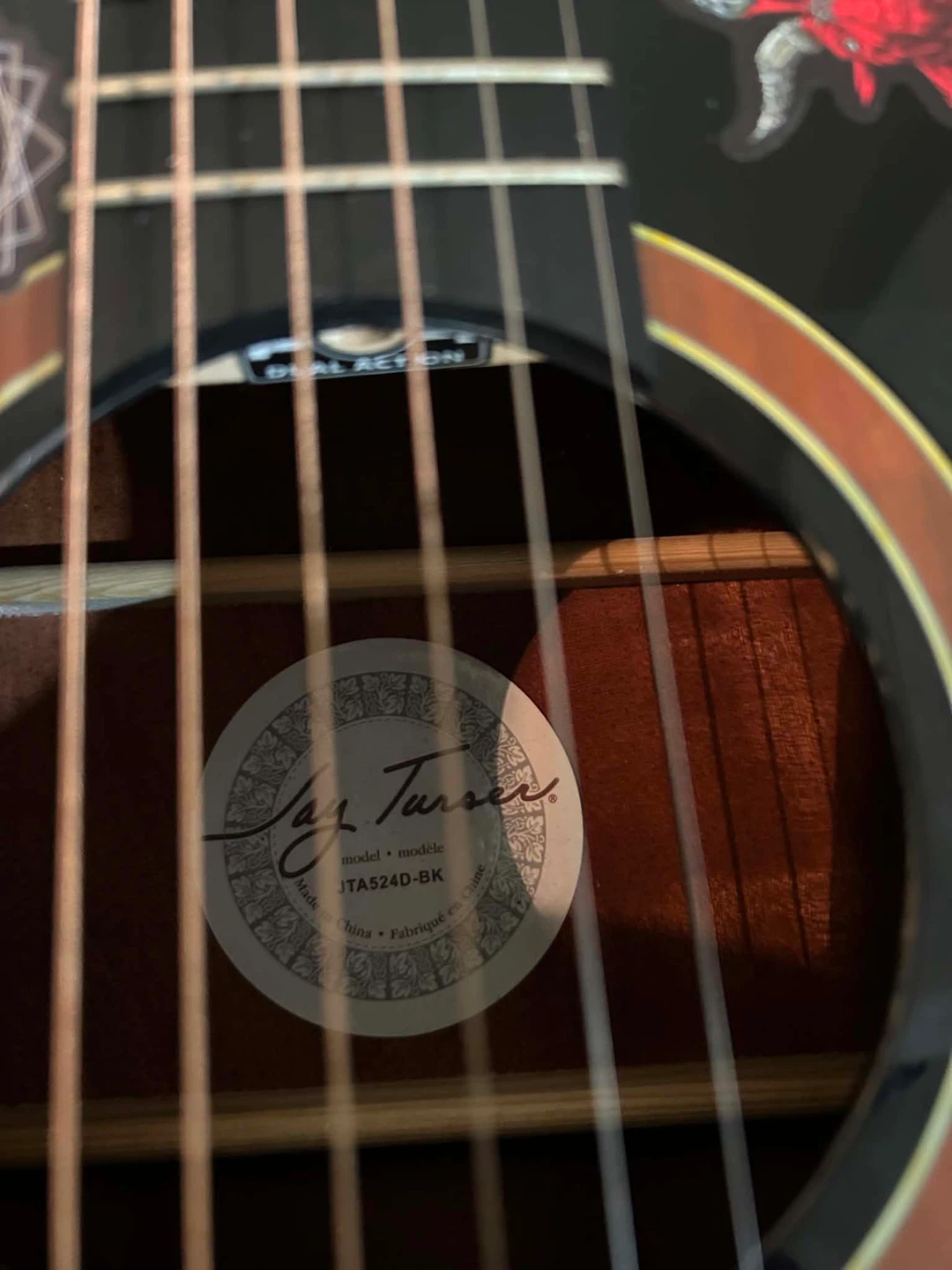 Jay Turser JT524D-BK Acoustic Guitar - photo 3