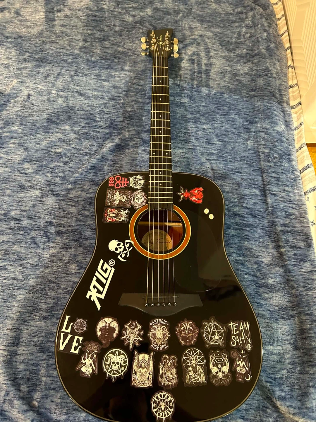 Jay Turser JT524D-BK Acoustic Guitar - photo 2