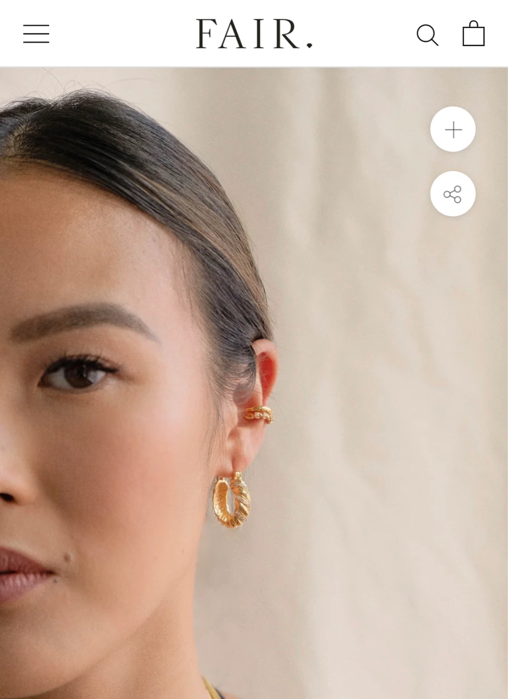 “Florence” Croissant Hoops by FAIR. Jewelry - photo 2