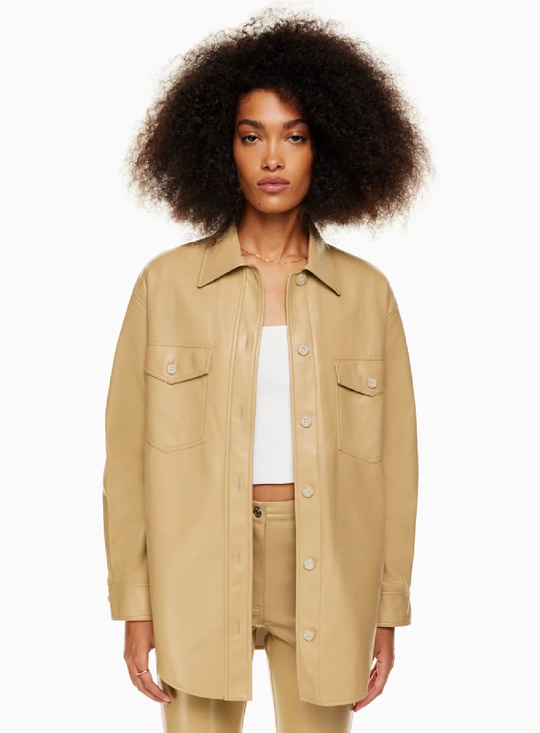 Wilfred Ganna Jacket - Faux Leather