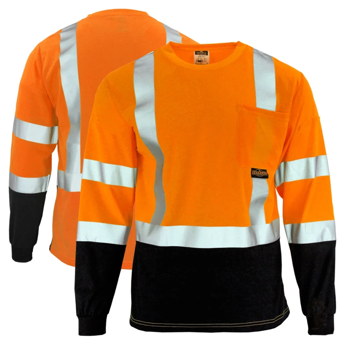High-Visibility Long Sleeve T-Shirts with Reflective Tape - photo 2