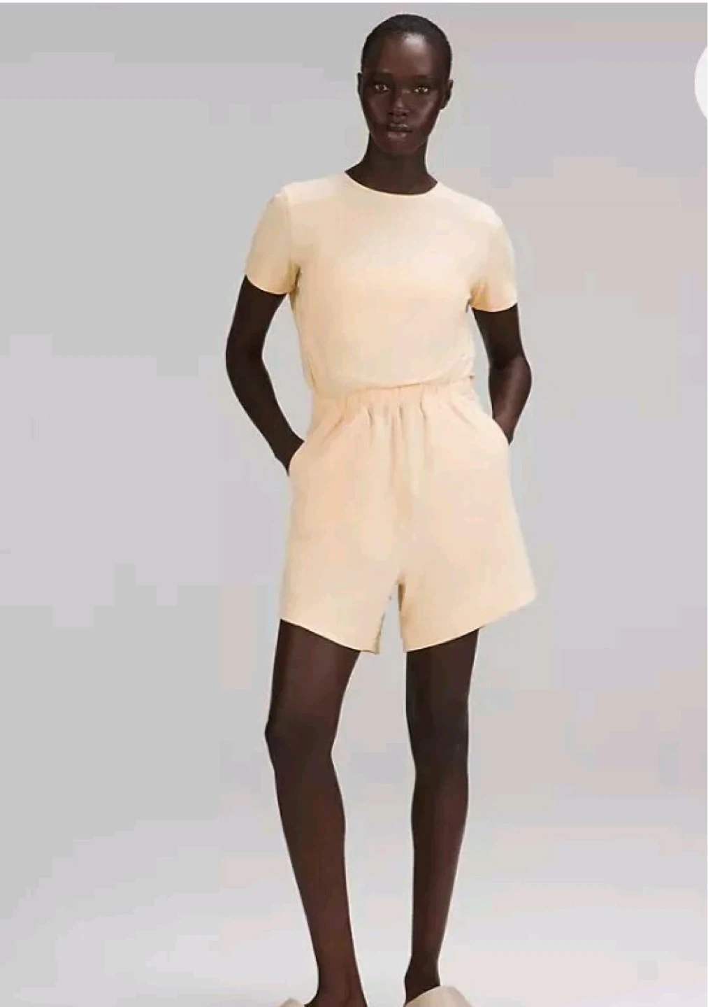 Lululemon Jumpsuit Open Back Romper_Cream/Beige_Size 4_NWOT