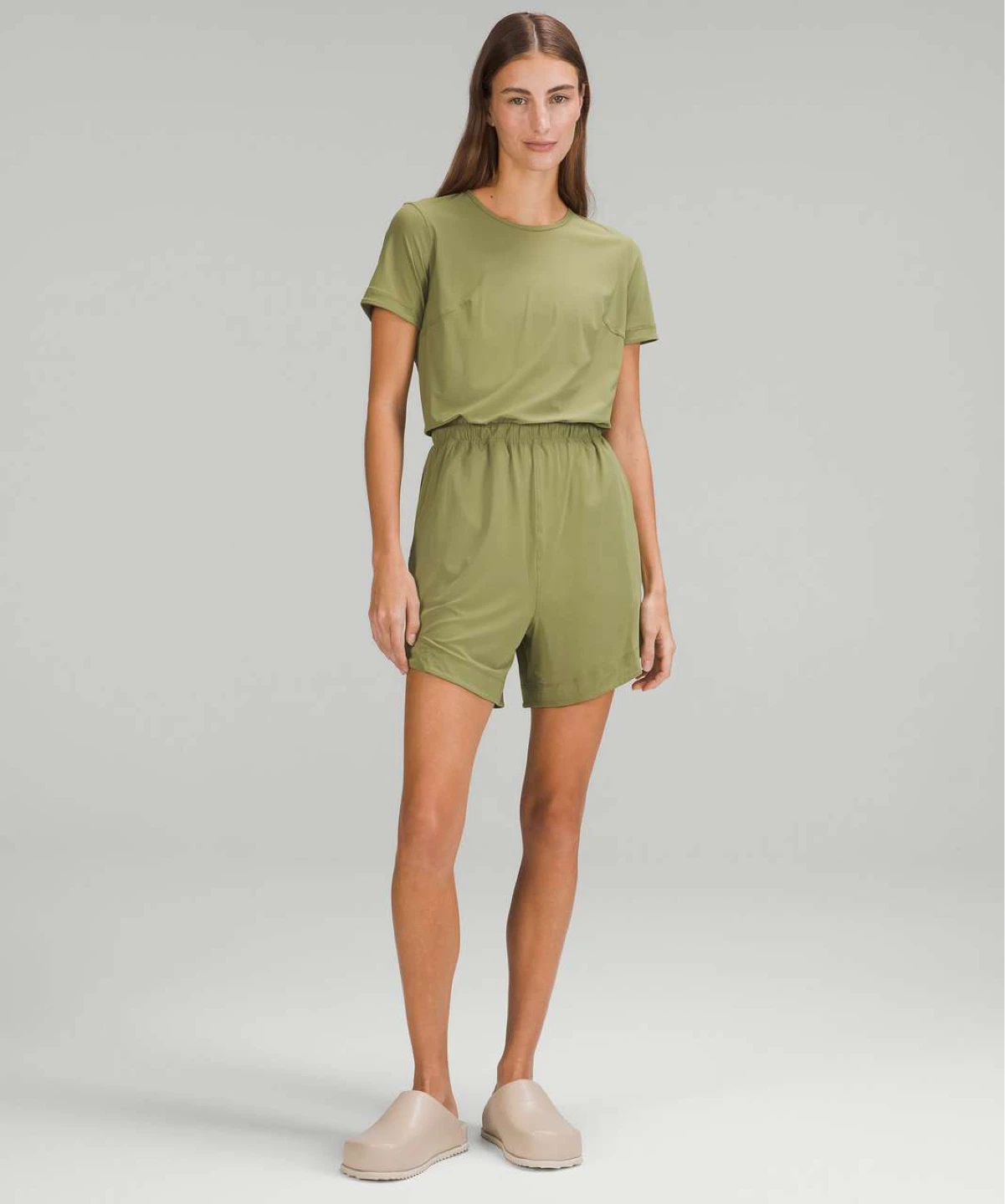 Lululemon Jumpsuit Open Back Romper_Cream/Beige_Size 4_NWOT - photo 3
