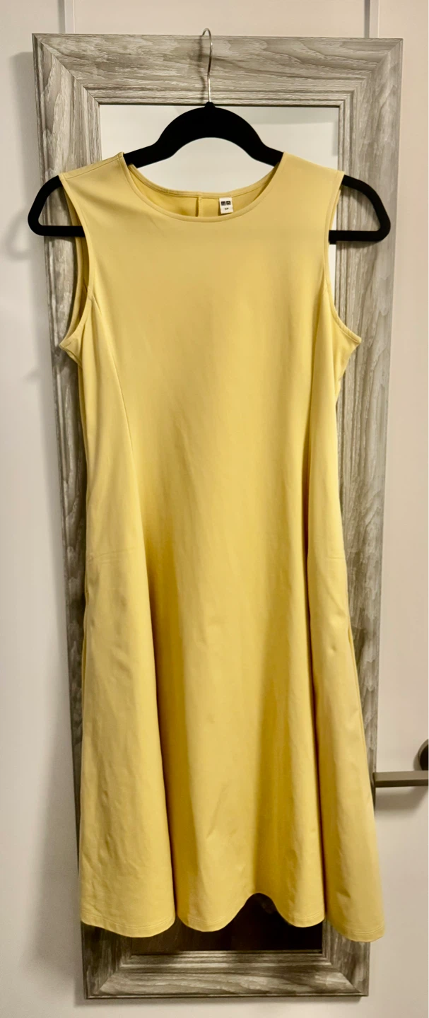Uniqlo Extra Stretch AIRism Sleeveless Dress_Yellow_Size S_NWOT - photo 4