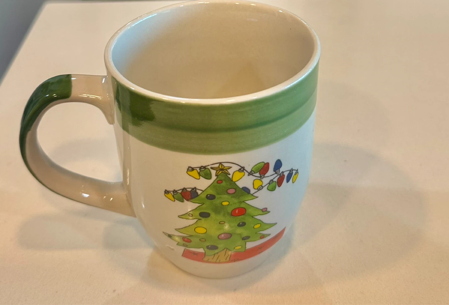 Festive Christmas Tree Ceramic Mug - Green Christmas Tree_380ml - photo 3