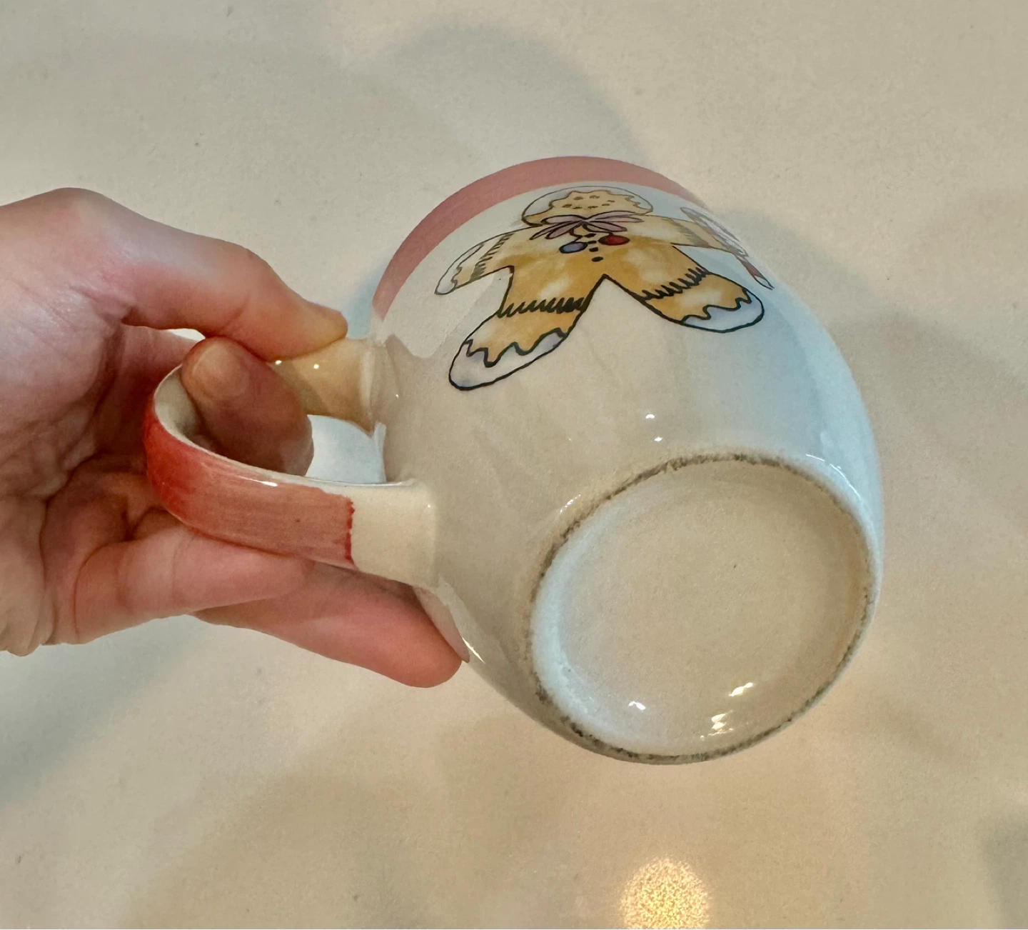 Festive Gingerbread Mug with Candy Cane Accent_380ml - photo 4