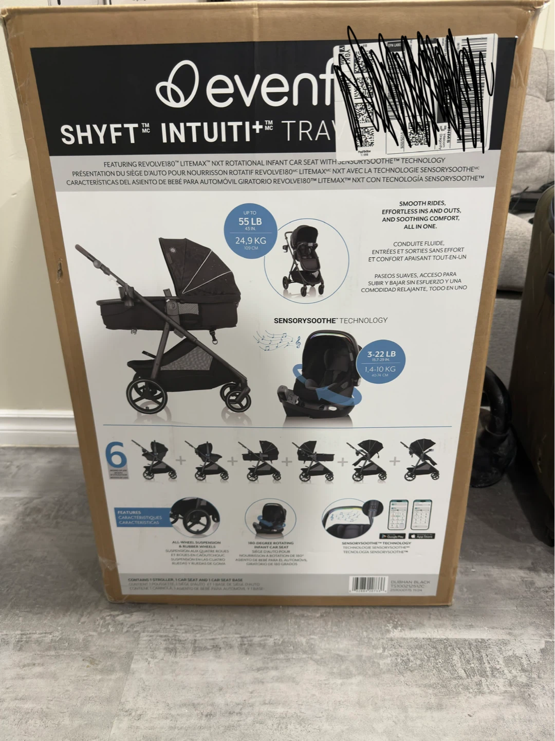 Evenflo Shyft Intuiti+ Travel System