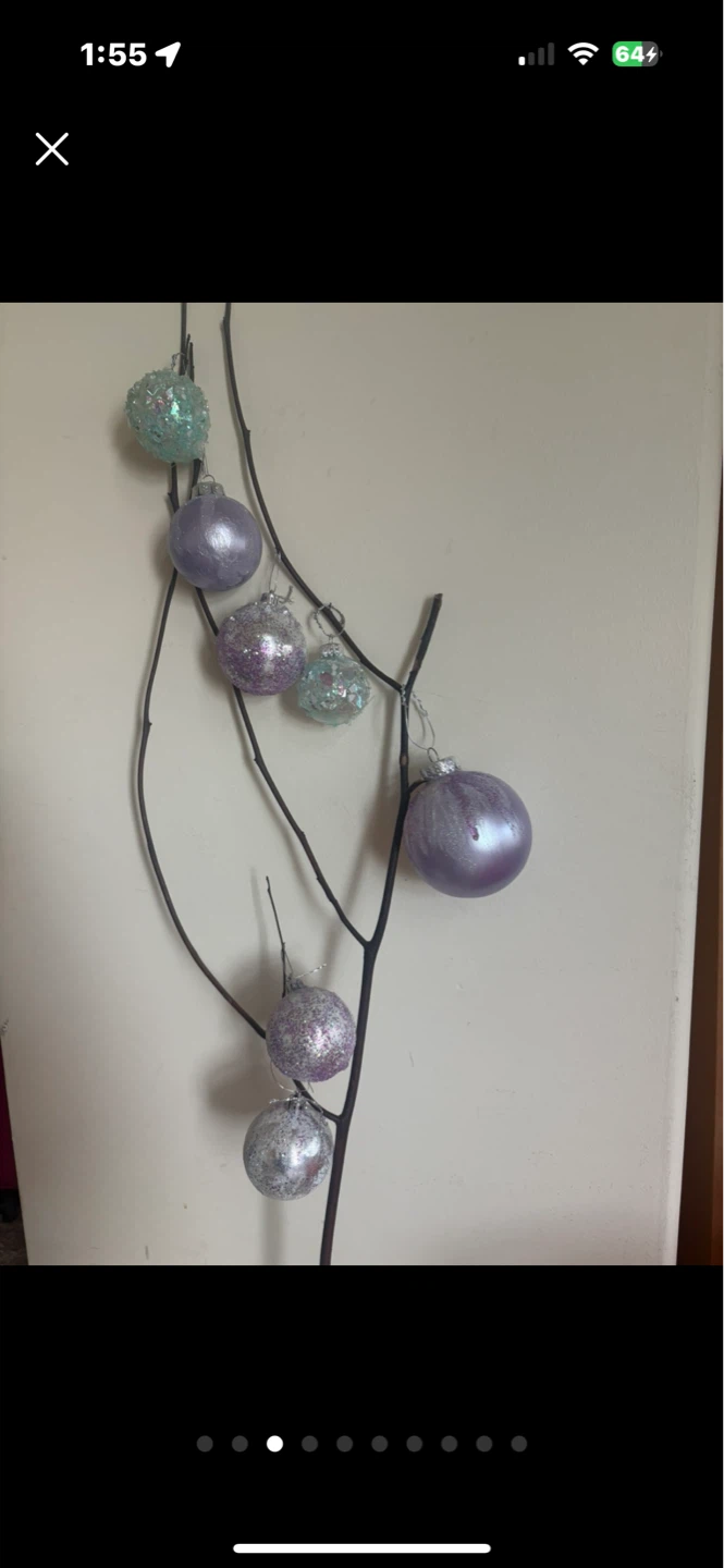Handmade Frosted Fairytale Glass Christmas Bulbs