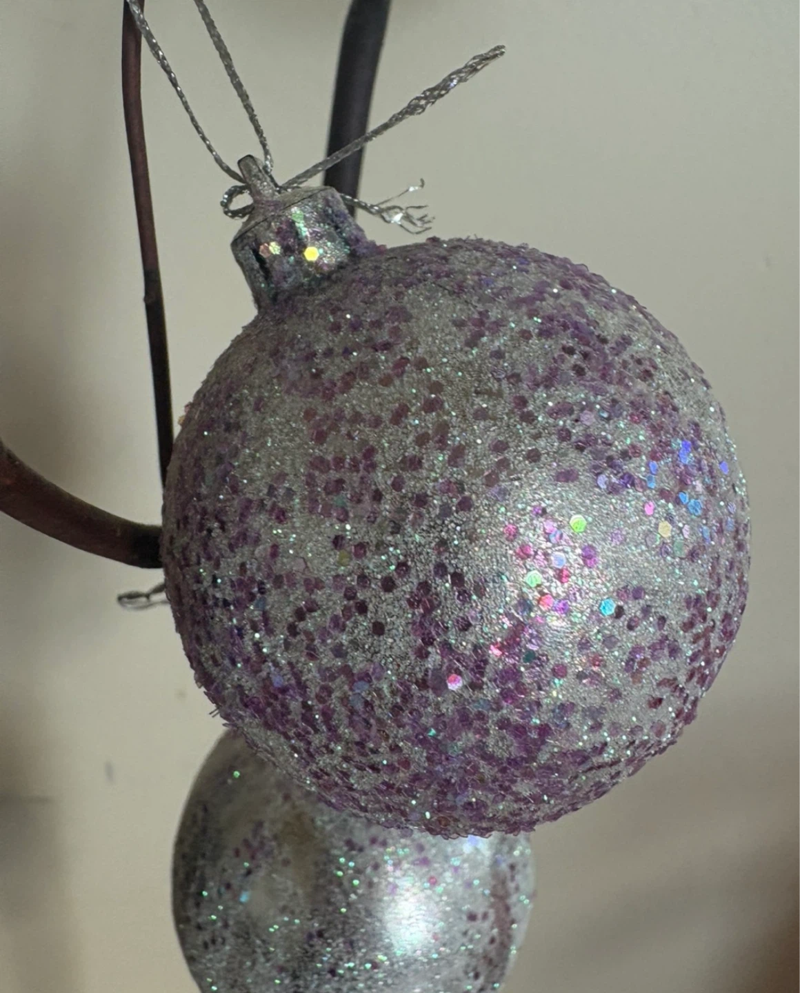 Handmade Frosted Fairytale Glass Christmas Bulbs - photo 3
