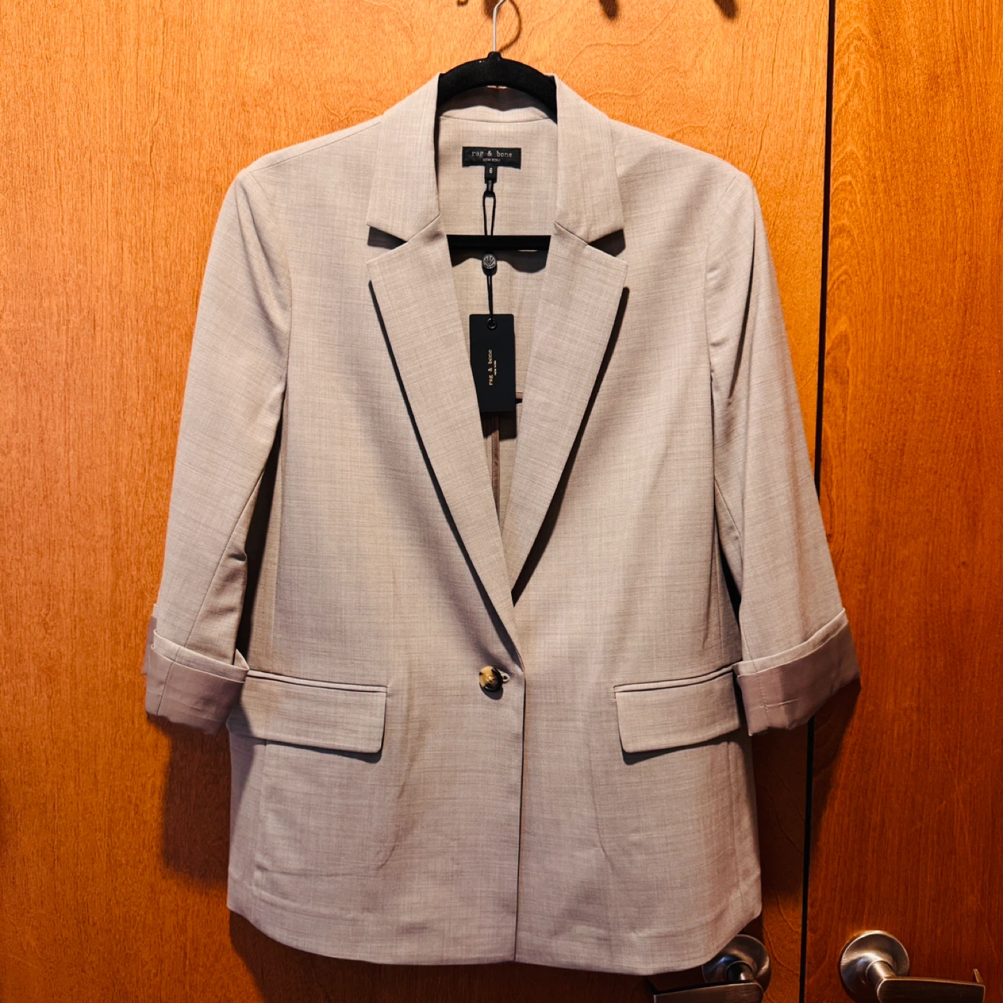 Rag & Bone Jennie Blazer Light Taupe Size 6