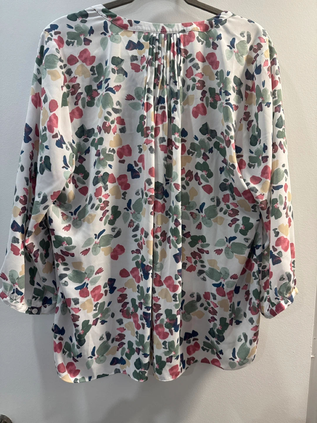 NYDJ Floral Print V-Neck Blouse - photo 2