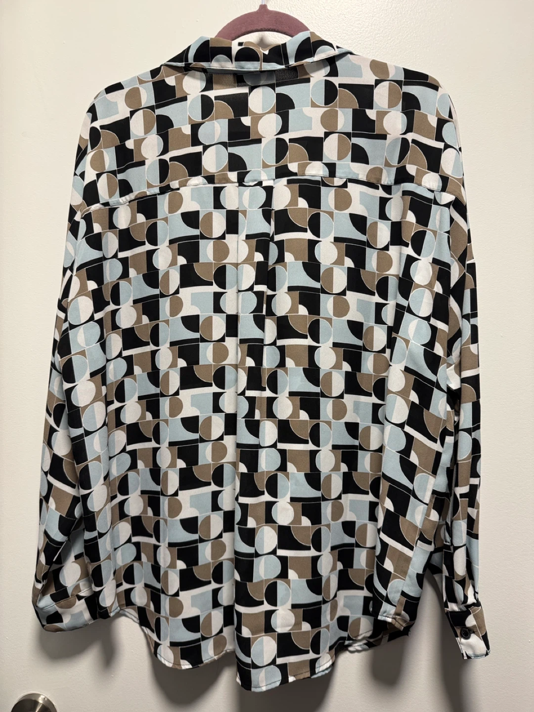 NYDJ Geometric Print Button-Up Blouse - photo 2