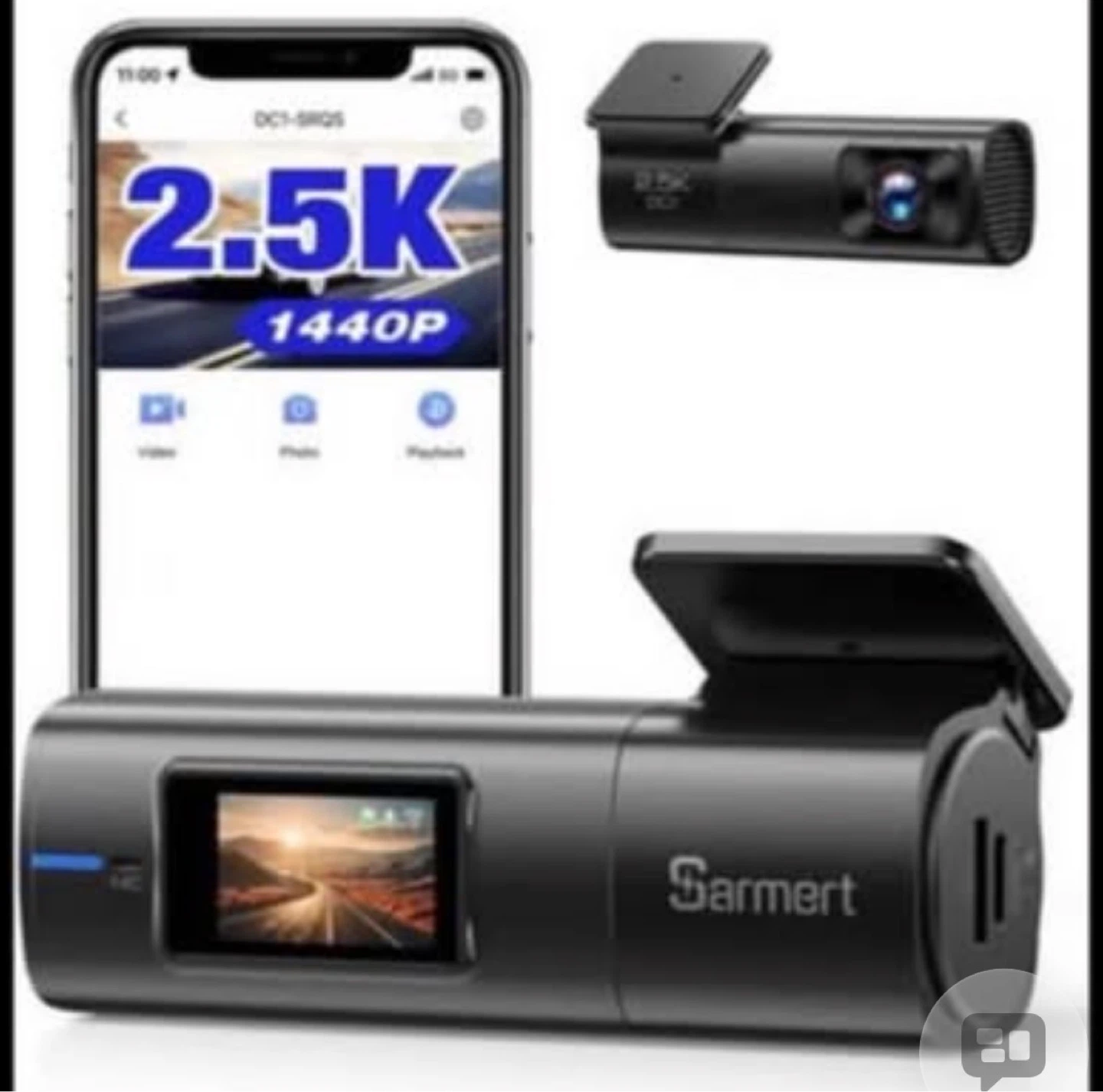Sarmert 2.5K Dash Cam with Night Vision & WiFi - photo 2