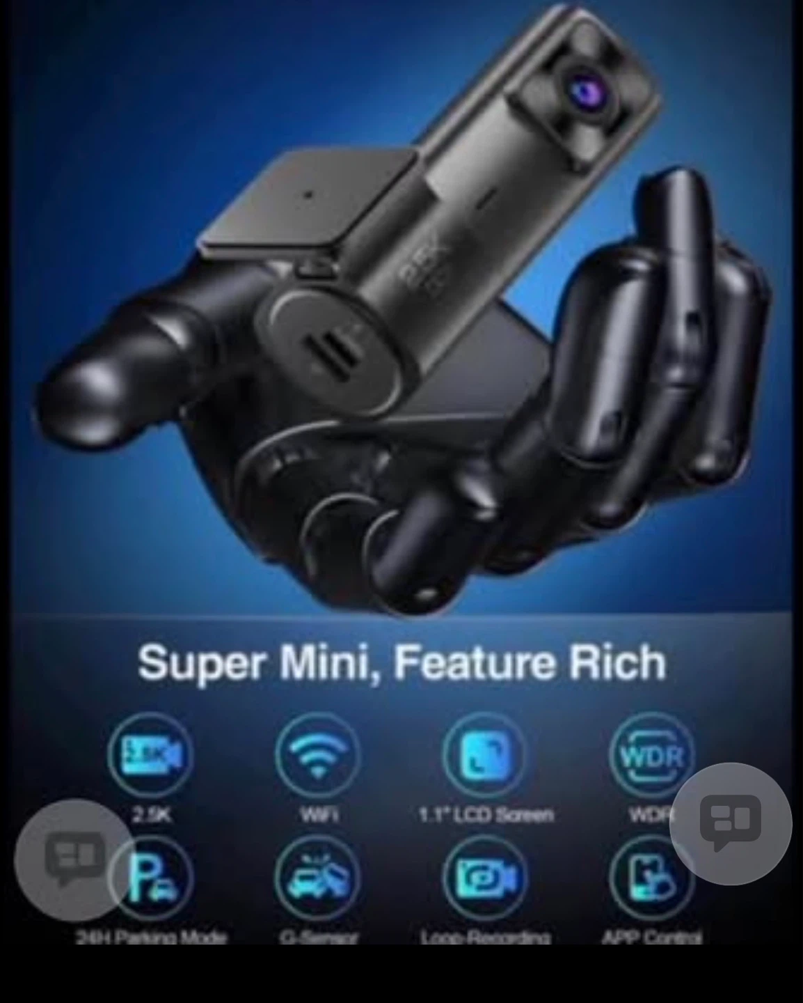 Sarmert 2.5K Dash Cam with Night Vision & WiFi - photo 3