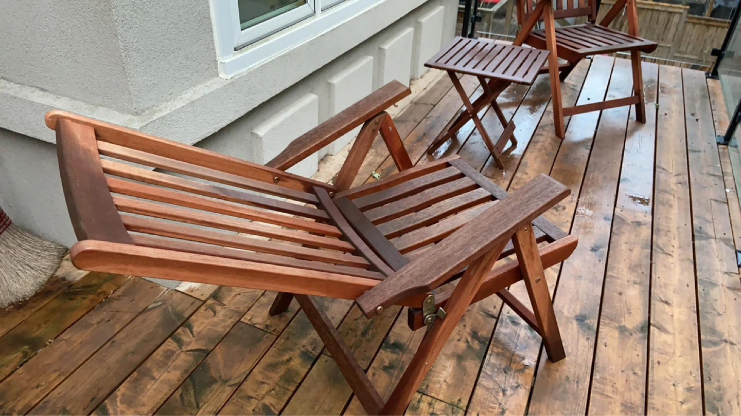 Solid wood patio set - Made in Indonesia - photo 4