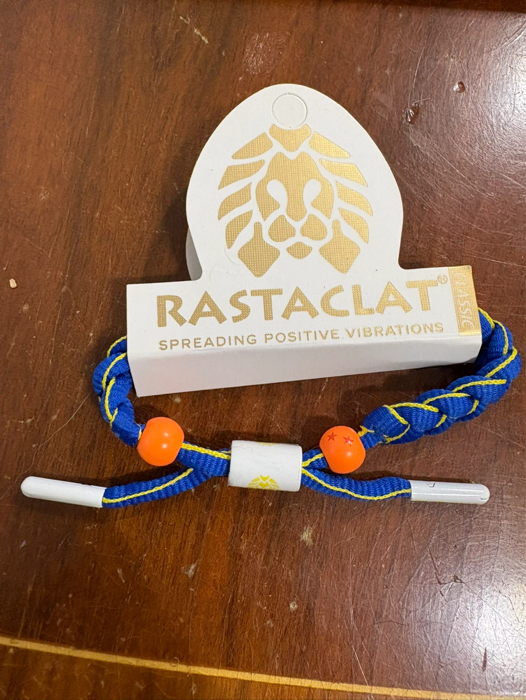 Rastaclat Bracelet Blue Yellow Orange Beads